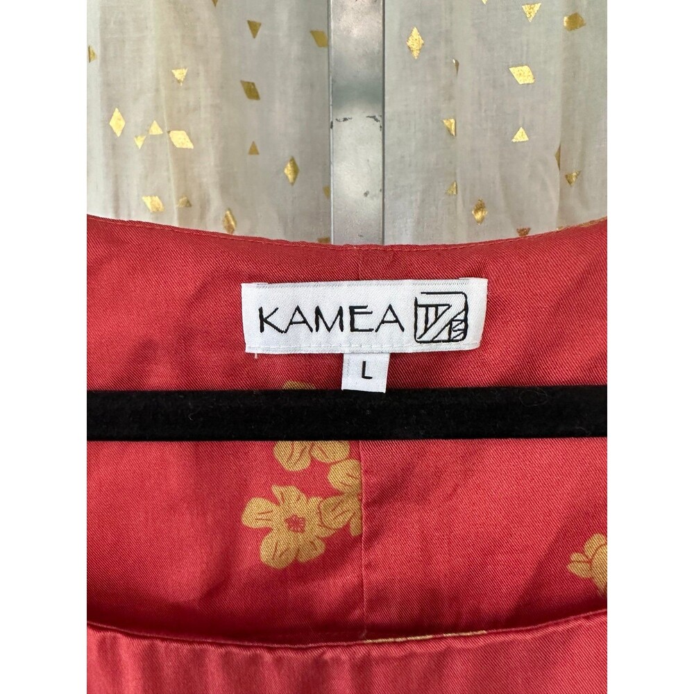 NWT Kamea Designs Hawaiian Dainty Pakalana Square Neckline Sleeveless Jane Top L - Picture 3 of 5